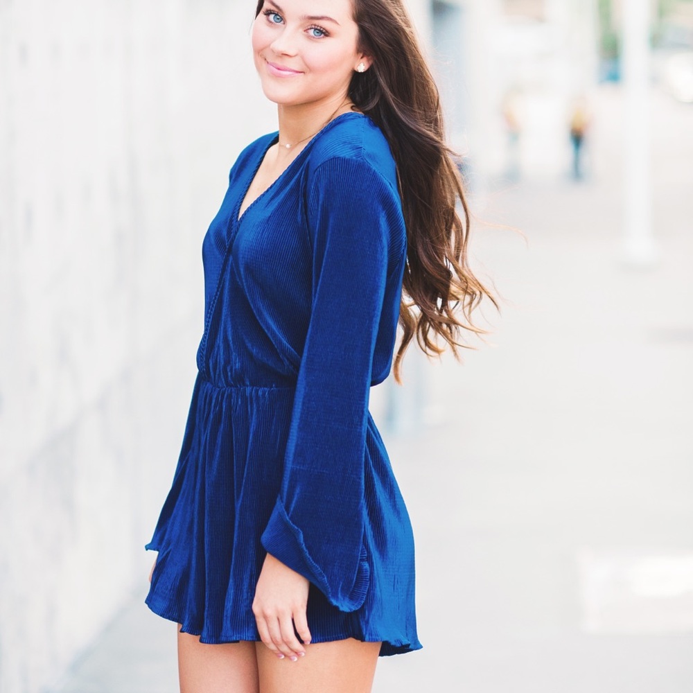 BLUE ROMPER